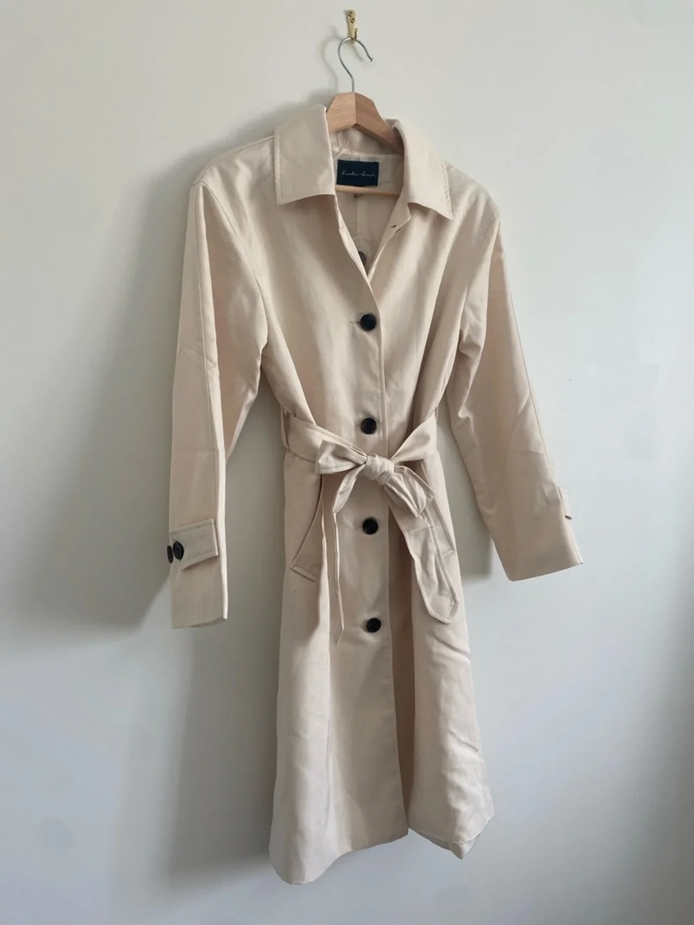 NWOT Minimal Belted Trench Coat | Size Small - Picture 6 of 10